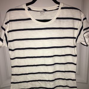 Madewell Creston Tee Navy Striped T